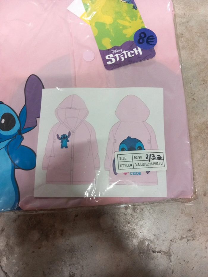imperméable stitch capuche 2/3 ans - photo numéro 3