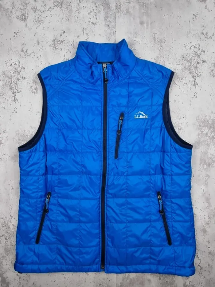 Doudoune sans manches L.L. Bean bleue – Taille L Hommes (mesures en photos)