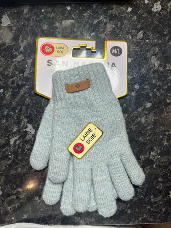 Paire de gant San Marina couleur bleu taille M/L neuf