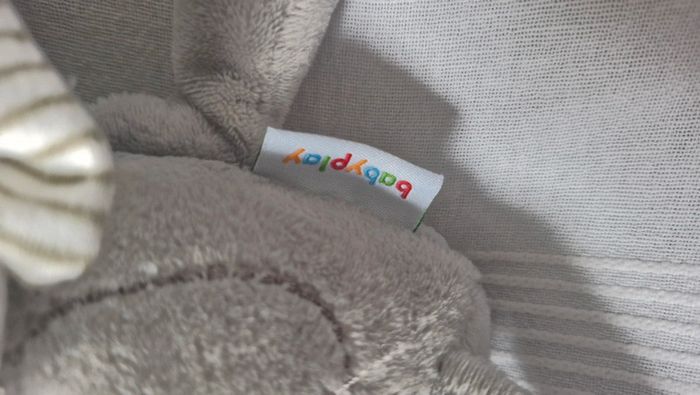 Peluche  ourson gris Babyplay - photo numéro 5