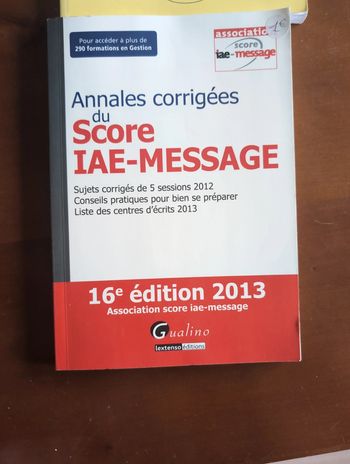 Livre pour préparation concours école de commerce