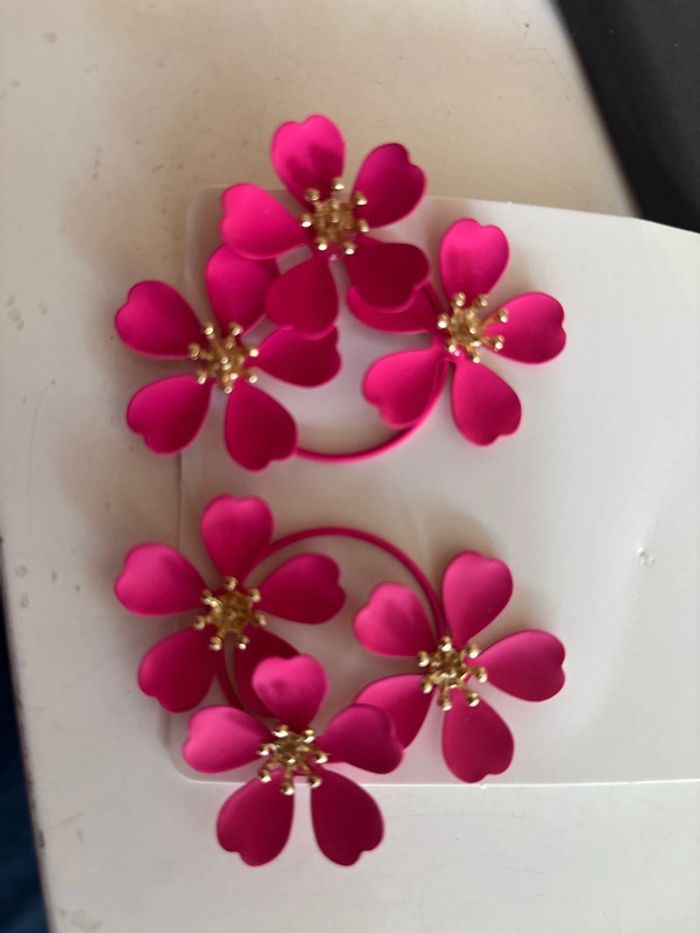 Boucle d’oreille fleur