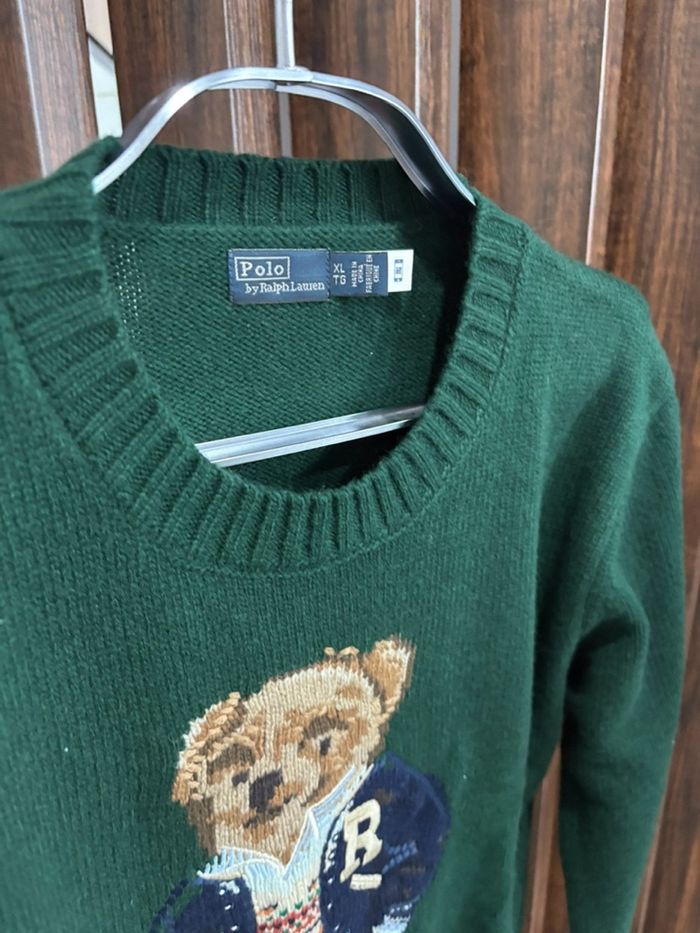 Pull brodé  Ours de la marque Ralph  Lauren taille S femme - photo numéro 4