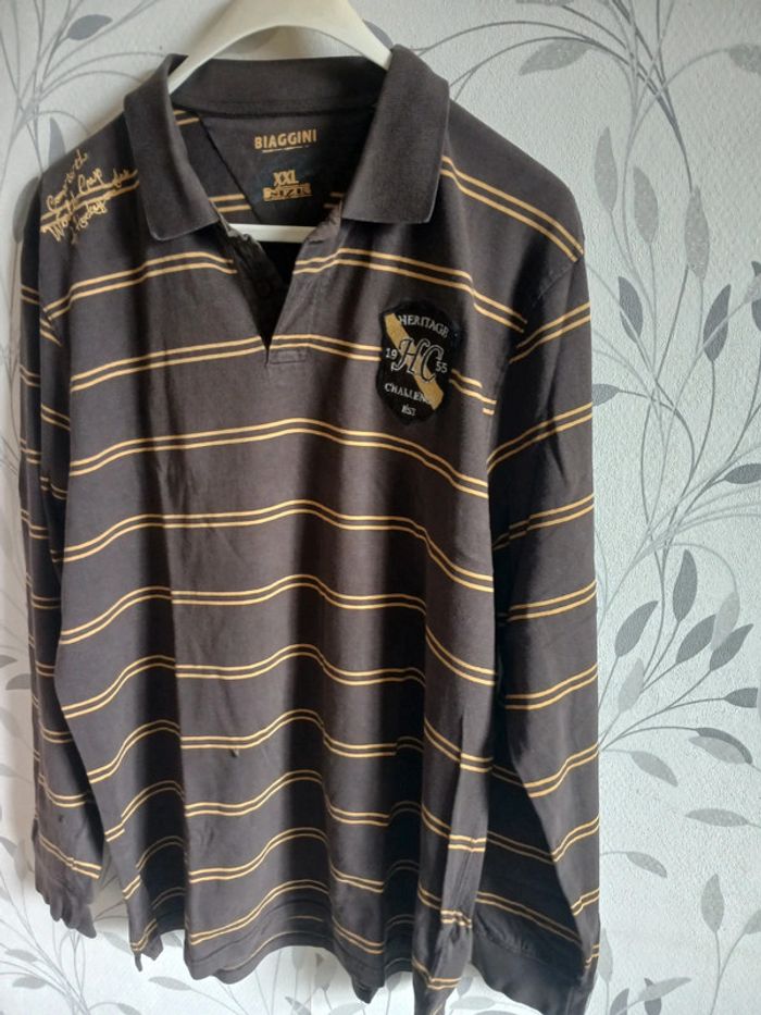🍍 Polo ML homme Biaggini taille XXL - photo numéro 2