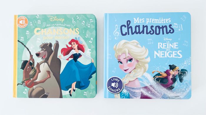 Lot de 2 livres les premières chansons de Disney