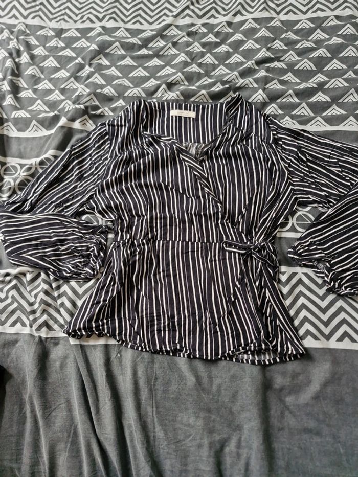 Blouse cache cœur 44