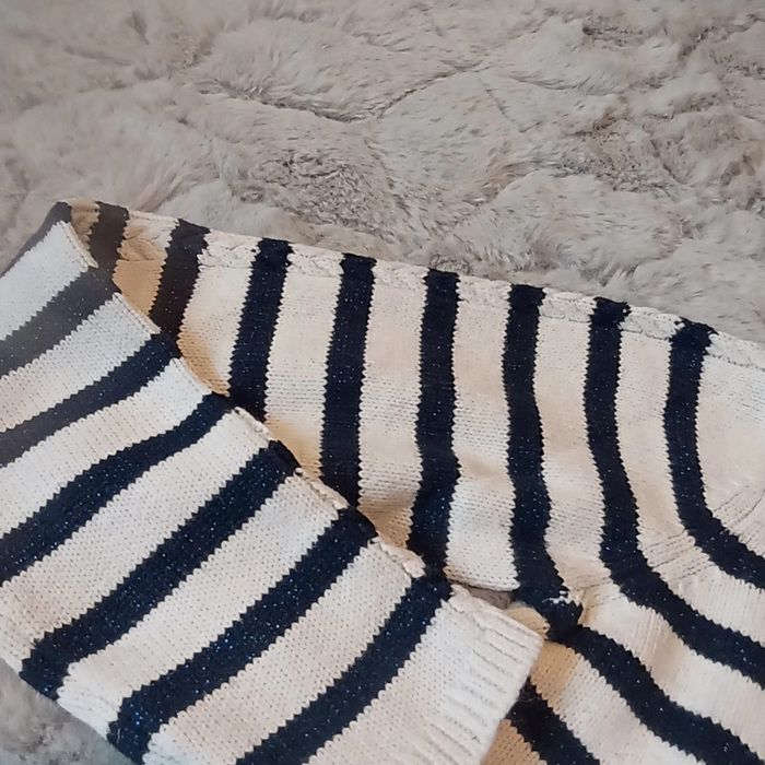 Joli pull chaud style marinière pailleté 14 ans 🌹 Okaïdi 🌹 très bon état - photo numéro 5