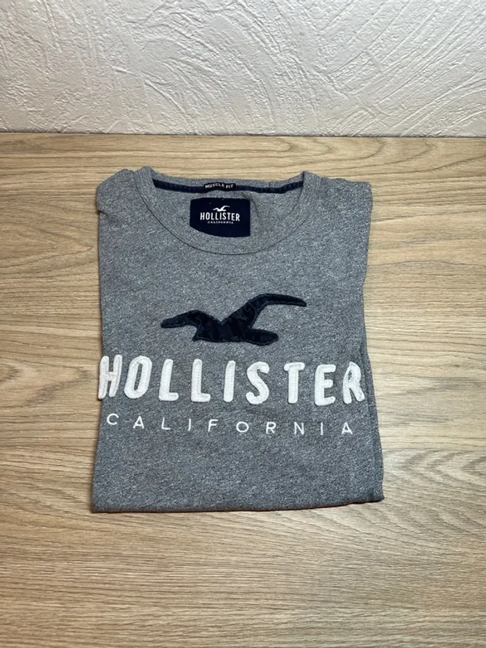 T-shirt Hollister - couleur gris - taille S