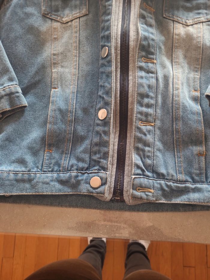 Veste en jean's zippé - photo numéro 4