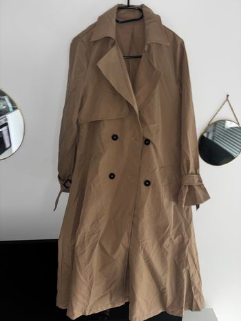 Trench marron/beige