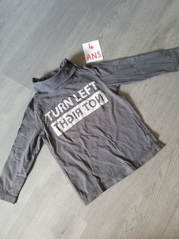 Maillot t-shirt sous pull 4ans garçon