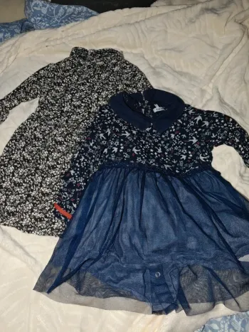 Lot de 2 robes IKKS 2 ans 86cm manches longues