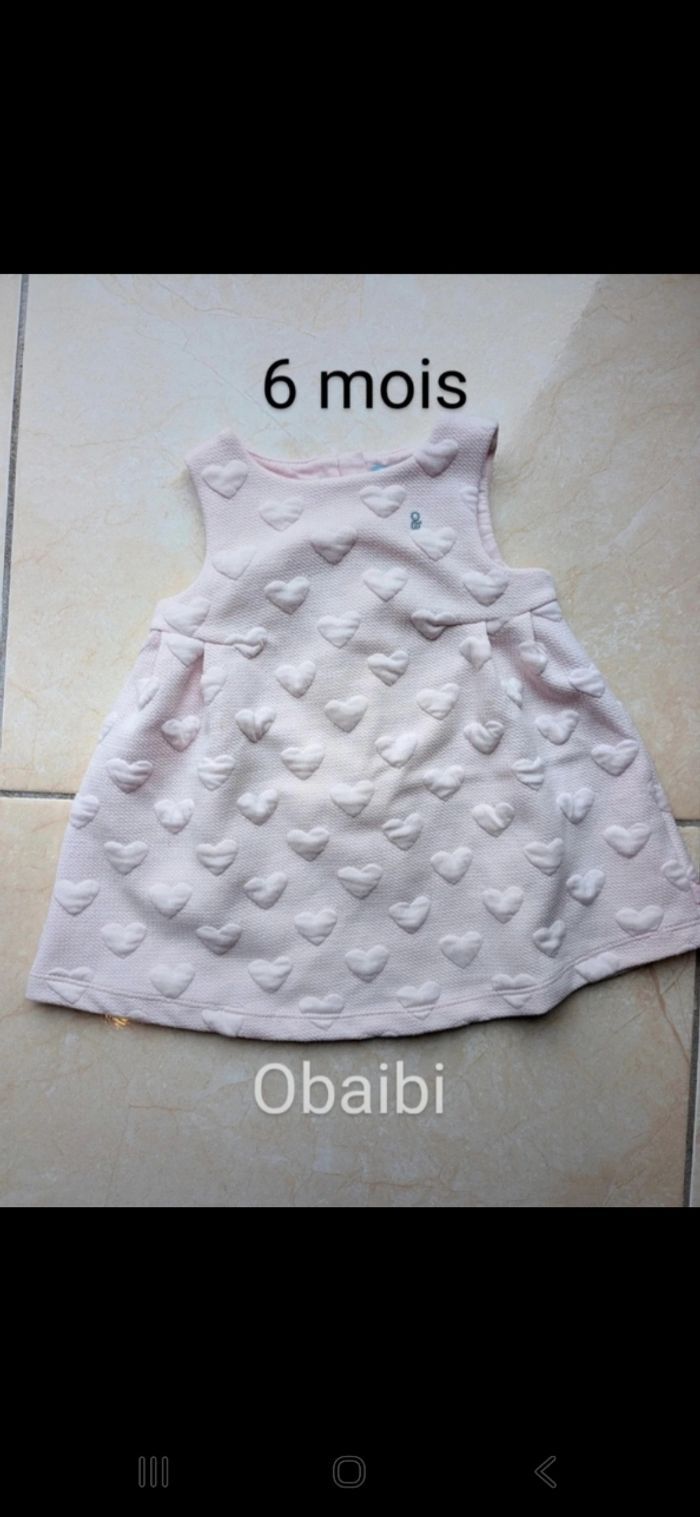 Robe rose pâle Obaibi