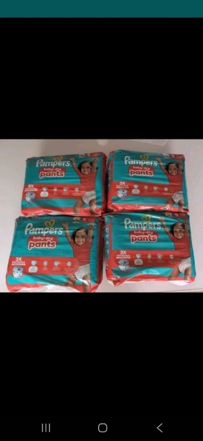 4 paquets pampers pants taille 5