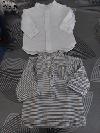 Lot 2 chemises 3 mois