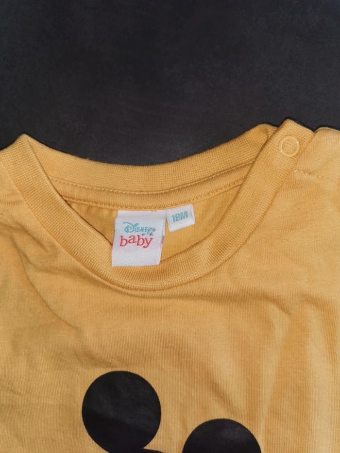 Tee-shirt manches longues état neuf Disney baby Mickey 18 mois - photo numéro 3