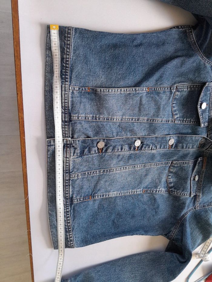 Très belle veste en jean Clavin Klein jeans  mixte L modèle contractor - photo numéro 13