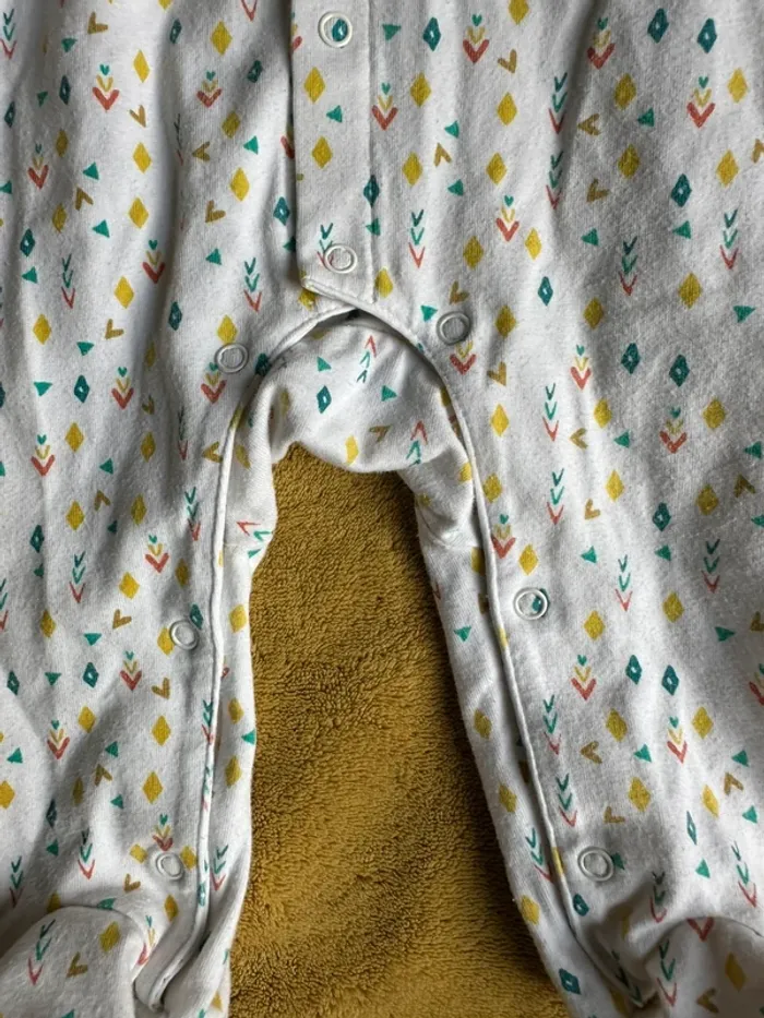 Pyjamas coton léger 56cm renard - photo numéro 3