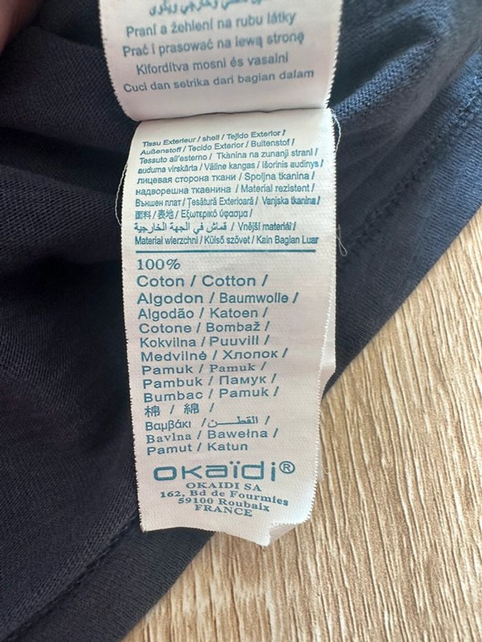 T-shirt manches longues bleu - photo numéro 4