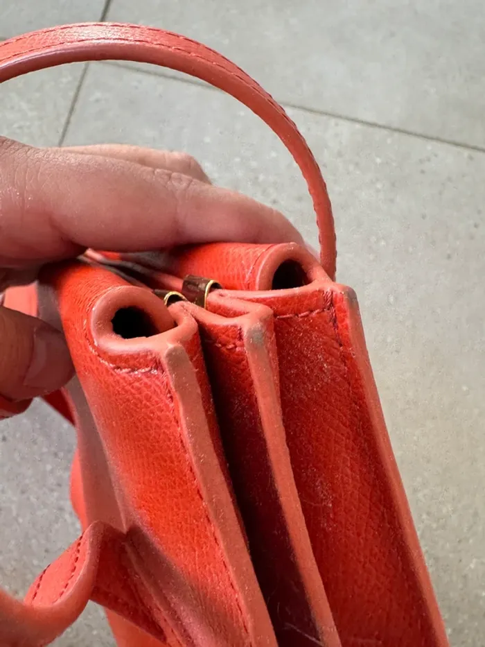 Sac à main orange Rodier, très bon état, 24*17cm - photo numéro 6