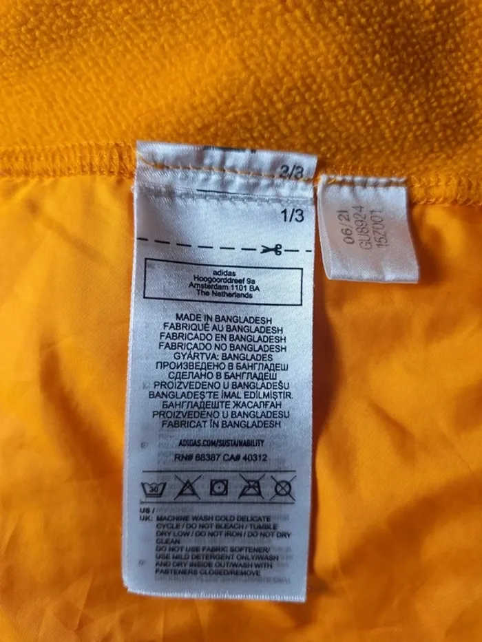 Veste Adidas Terrex isolante à capuche jaune – Taille S (588) - photo numéro 11