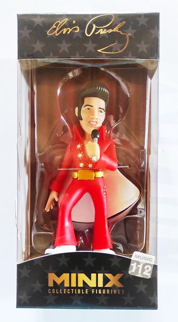 ELVIS PRESLEY - Red Suit - Figurine Minix 12cm