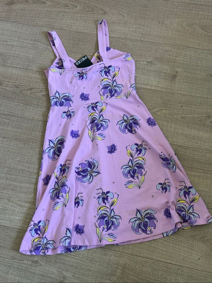 Robe rose neuve sans manches Pieces taille XS - photo numéro 8