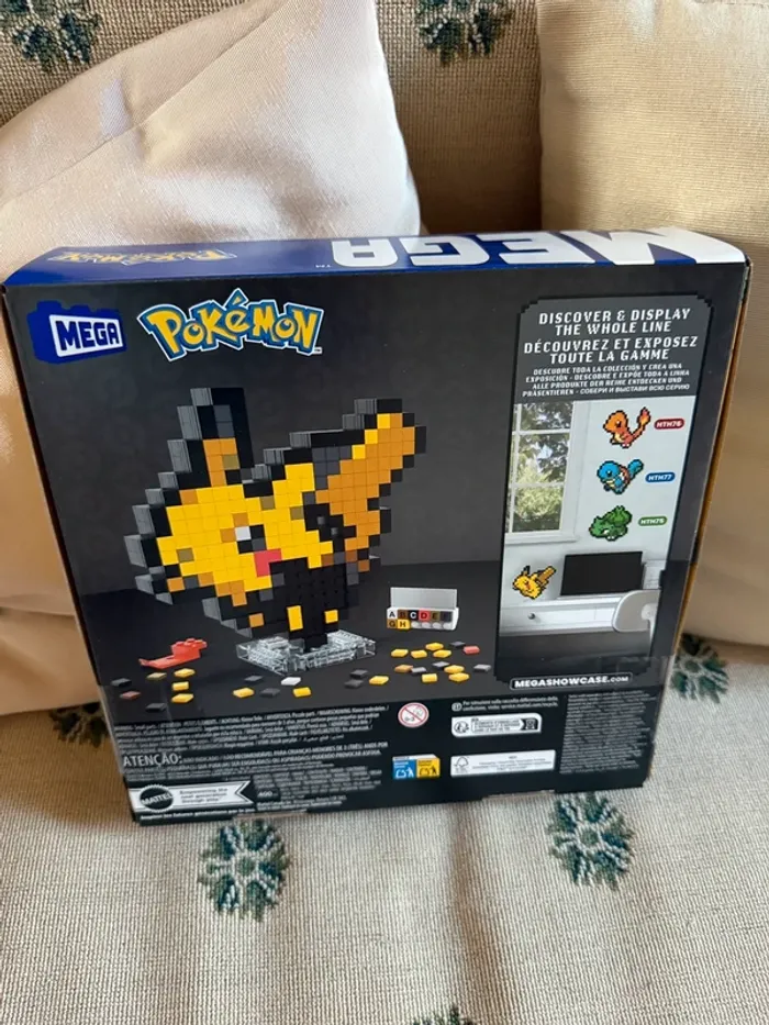 NEUF Coffret Lego Mega Construx Briques Pokémon Pikachu Rétro Pixel - photo numéro 2