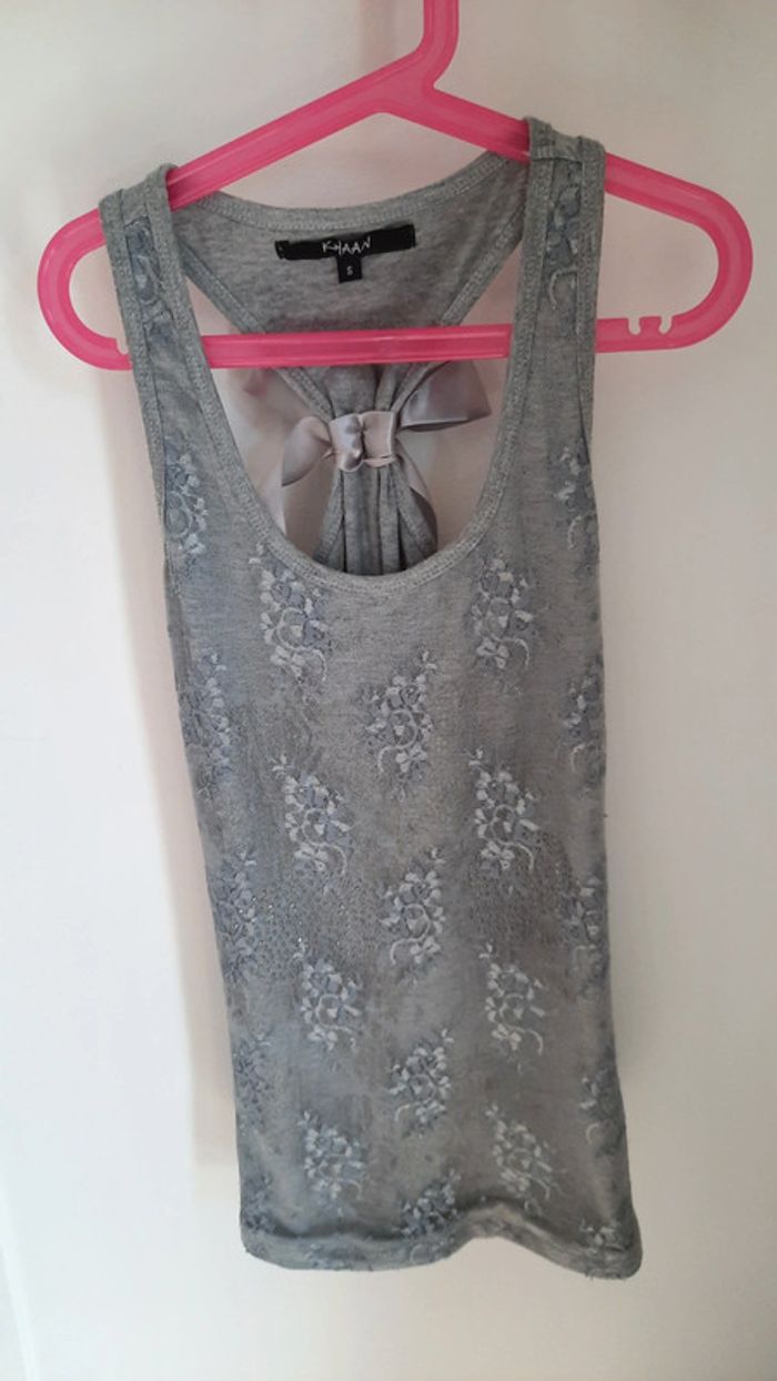 Débardeur femme gris