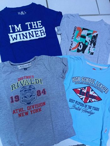 Tee shirts manches courtes 4-5ans 