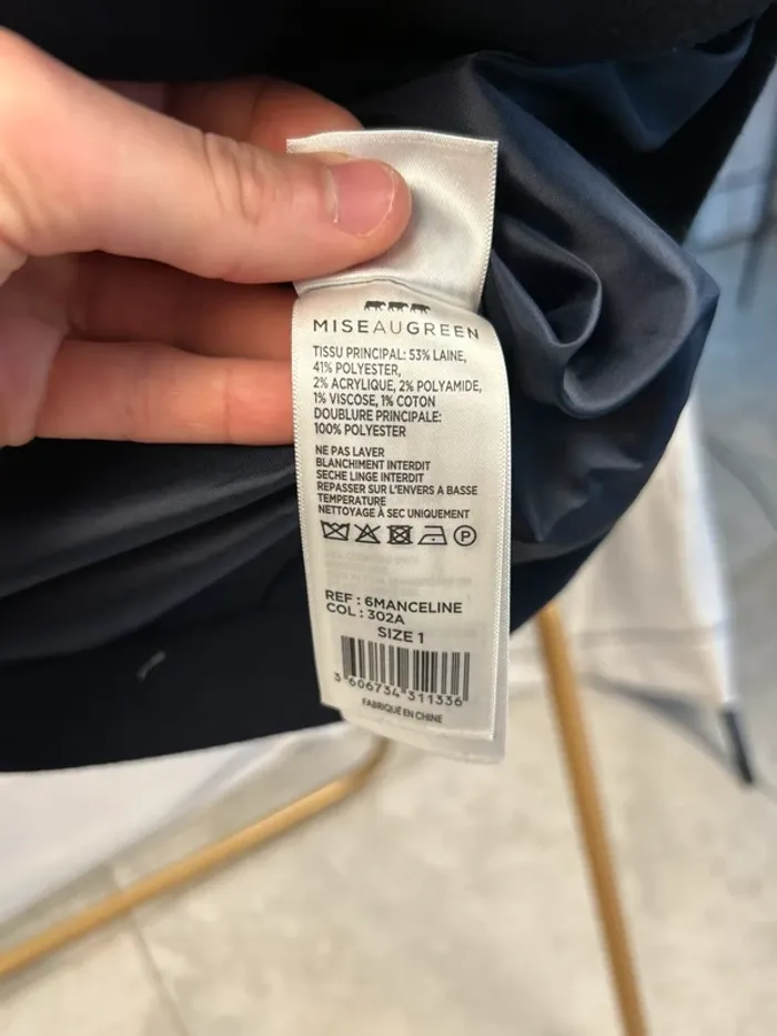 Manteau long Marine Mise au Green T.1 / S neuf - photo numéro 5