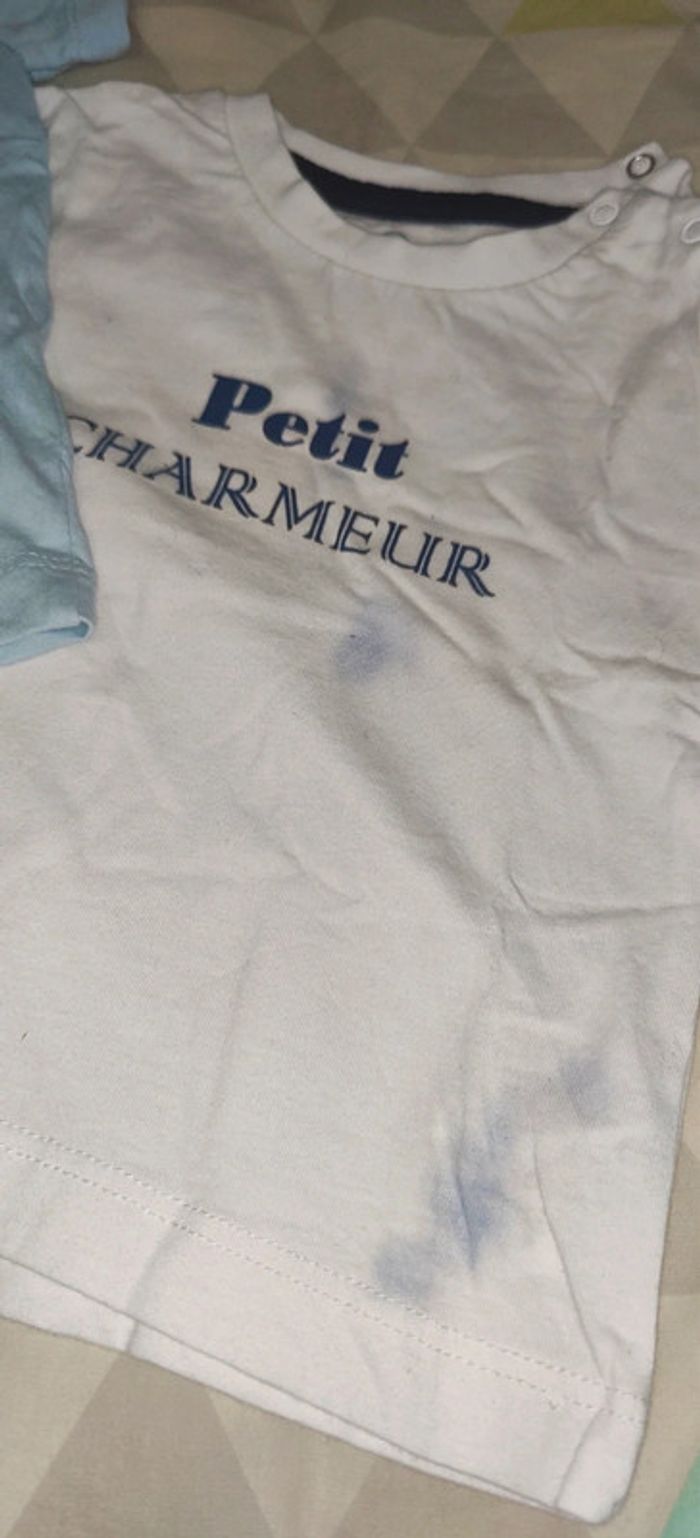 Lot de 2 t-shirts bébé garçon - photo numéro 2