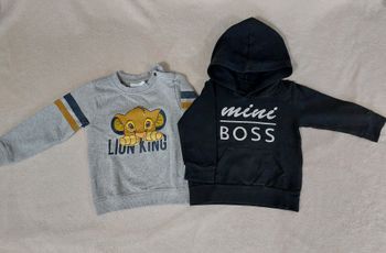 Lot de 2 sweats 18 mois