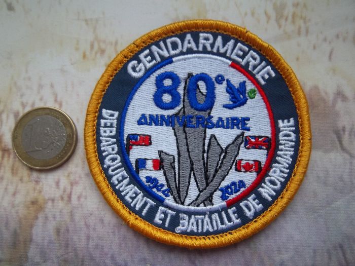 écusson militaire 80 éme anniversaire D-Day Normandie