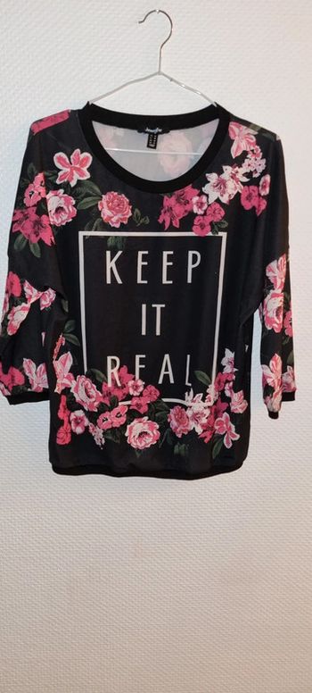 Pull fin manches 3/4 taille 38 / M Jennyfer