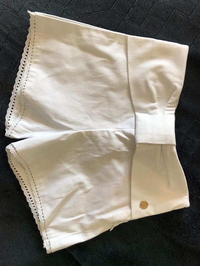 Short blanc Lili gaufrette