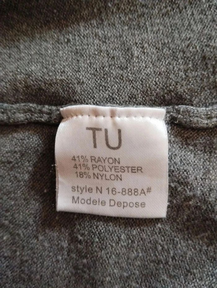 🌸Robe Grise MC Voyelles Taille Unique 🌸 - photo numéro 6