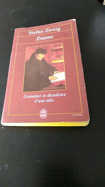 Livre Erasme de Stefan Zweig