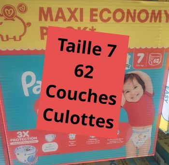 Pampers taille 7 pants