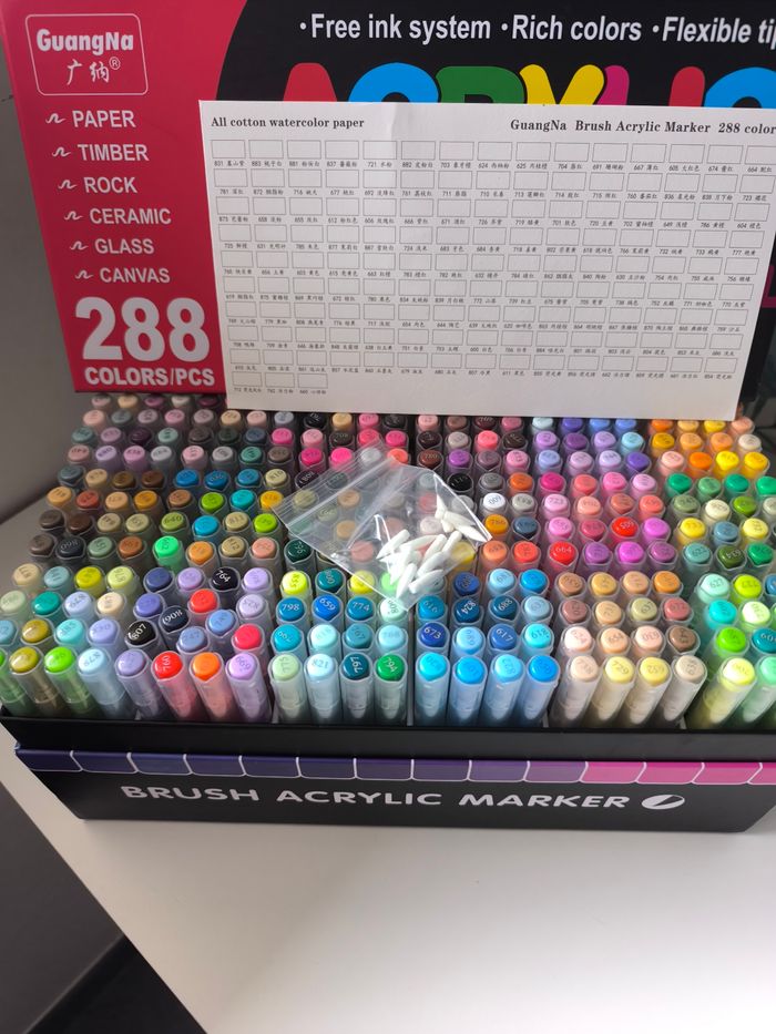 Coffret de 288 feutres guagna k - photo numéro 4