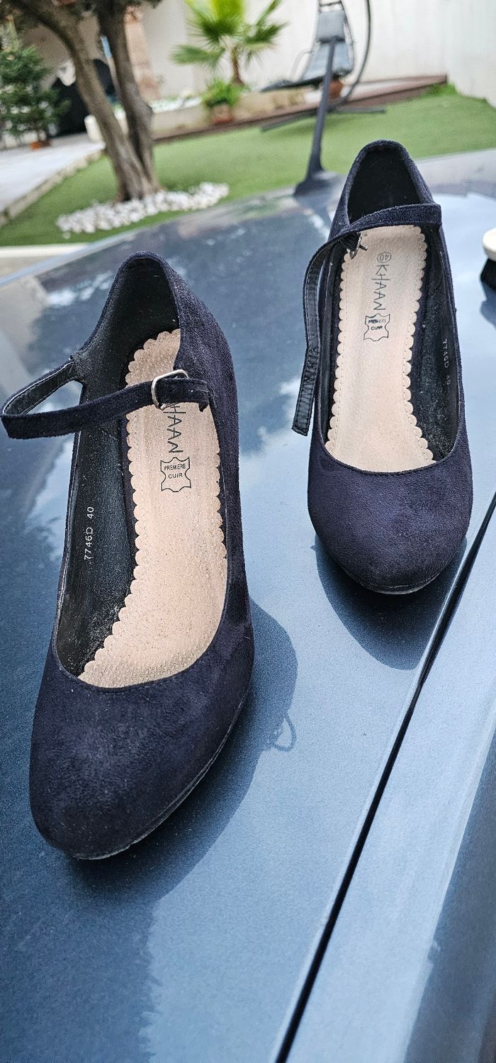 Escarpins daim - photo numéro 3