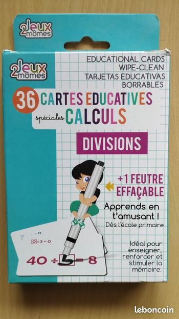 Jeux 2Mômes spéciales calculs Divisions NEUF