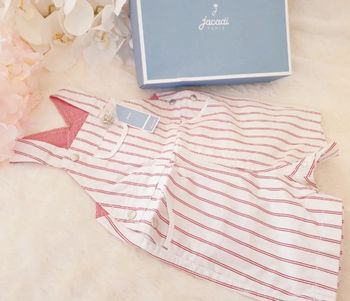 Salopette Pantalon bretelles 100% coton Jacadi Taille 3 mois