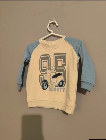 Sweat bleu & blanc 