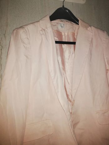 Blazer d été rose pâle camaïeu