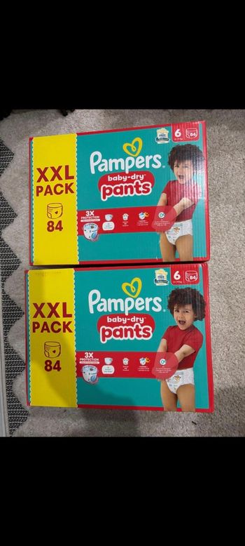 PAMPERS pants 2 packs XXL / T6 / 168 couches 