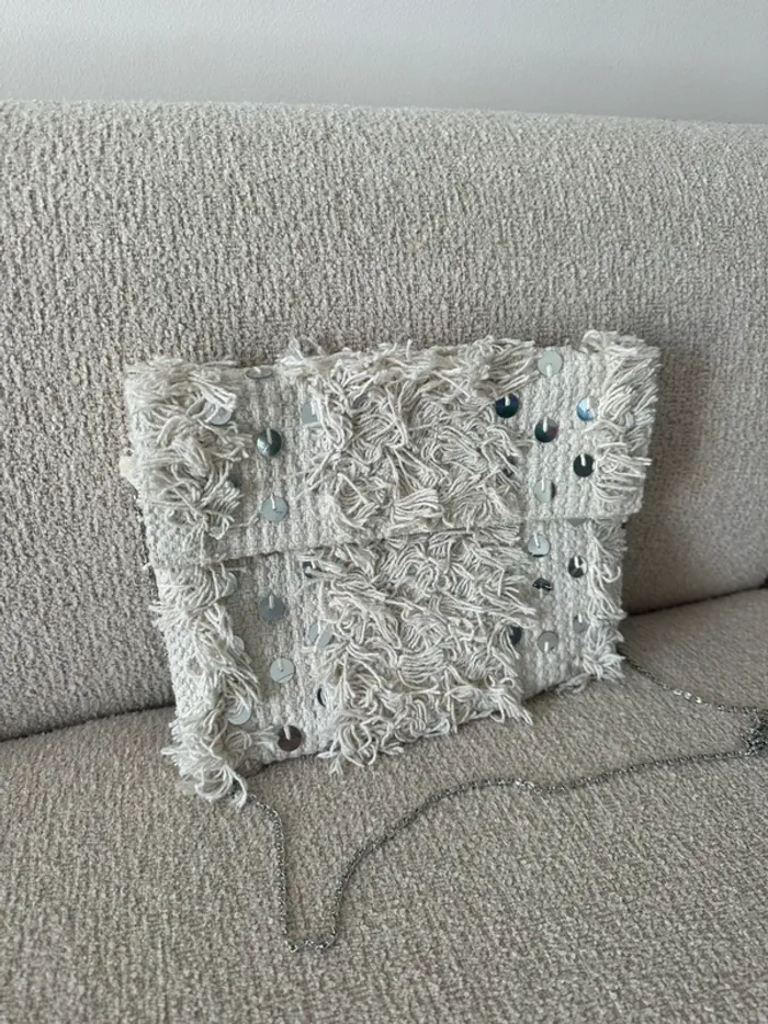 Pochette macramé et sequins bohème 🐚 - photo numéro 2