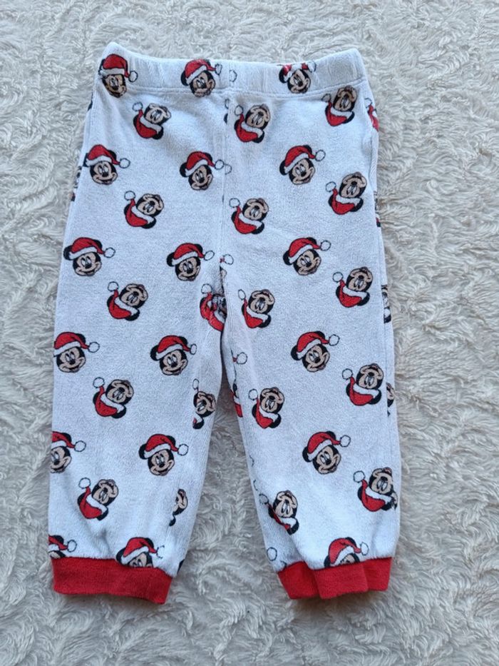 Pyjama velours 2 pièces Garçon 18 mois Mickey père noël Disney - photo numéro 9