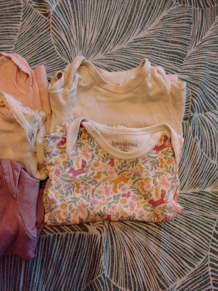 Lot 7 bodies bebe fille – 12 mois et 18 mois - photo numéro 4