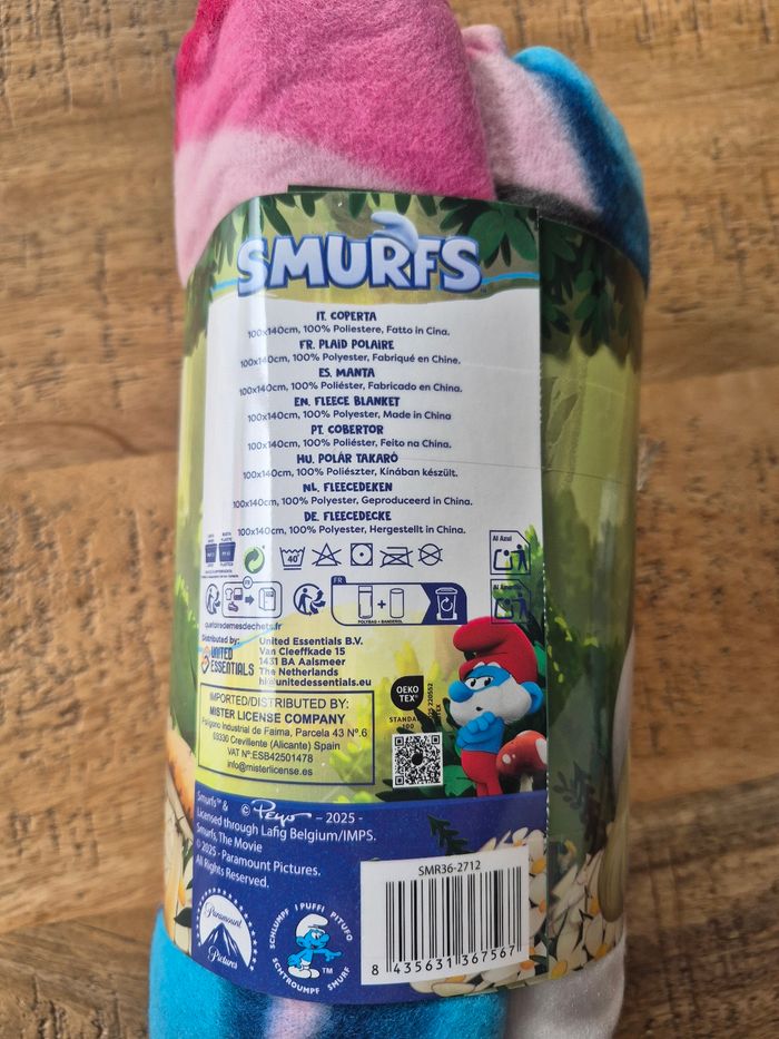 Plaid Polaire Schtroumpfette - photo numéro 2